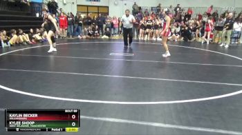 130 lbs Quarterfinal - Kylee Shoop, West Delaware, Manchester vs Kaylin Becker, Williamsburg