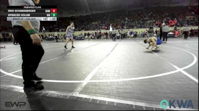 140 lbs Consi Of 8 #1 - Reid Schneeberger, Newkirk Takedown Club vs Spencer Holum, Vinita Kids Wrestling