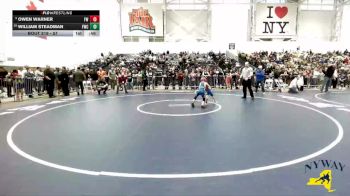 57 lbs Champ. Round 2 - Owen Warner, Fulton Wrestling vs William Steadman, Franklinville Wrestling Club