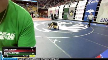 125 Class 2 lbs Cons. Round 3 - Brianna Simpson, Staley vs Jena Gumahin, Ft. Zumwalt South