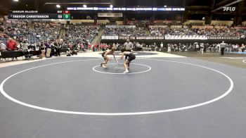 132 lbs Champ. Round 1 - Aaron Acosta, Maize South HS vs Trevor Christenson, Basehor-Linwood HS