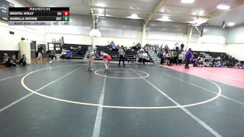 170 lbs Rr Rnd 1 - Bristol Holly, Collinsville HS Girls vs Izabella Moore, Bentonville Girls