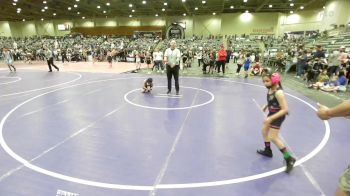 64 lbs Quarterfinal - Leeliah Torres, Crusader Wrestling vs Lilyanna Barragan, Predators WC