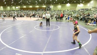 64 lbs Quarterfinal - Leeliah Torres, Crusader Wrestling vs Lilyanna Barragan, Predators WC