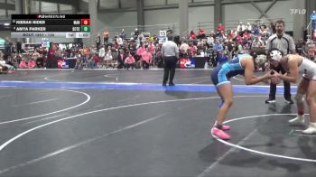 130 lbs Cons. Round 1 - Kieran Nider, Manhattan vs Amya Parker, Scott City Takedown Club