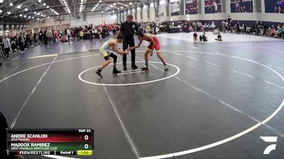 106 lbs 3rd Place Match - Andre Scanlon, Jflo Trained vs Maddox Ramirez, West Amarillo Wrestling Club