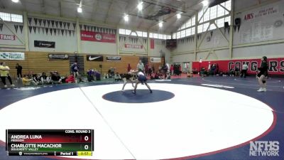 120 (122) Cons. Round 3 - Charlotte Macachor, Dougherty Valley vs Andrea Luna, Freedom