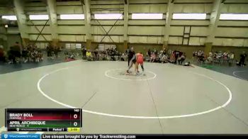 140 lbs Round 3 (3 Team) - Brady Boll, MONTANA vs April Archibeque, NEW MEXICO