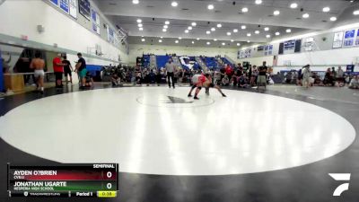 157 lbs Semifinal - Jonathan Ugarte, Hesperia High School vs Ayden O?Brien, Cvbjj