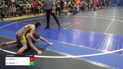 88-100 lbs Rr Rnd 2 - Briana Stetson, Shaler vs Morgan Ralston, OMP