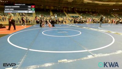 67 lbs Final - Lincoln Sanders, Team Tulsa Wrestling Club vs Koen King, Team Tulsa Wrestling Club
