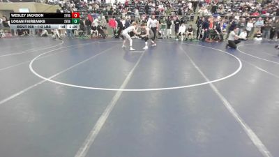 120B lbs Cons. Quarters - Wesley Jackson, Syracuse vs Logan Fairbanks, Syracuse