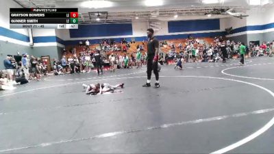 45 lbs Round 3 - Grayson Bowers, Carolina Reapers vs Gunner Smith, Summerville Take Down