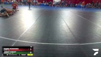 157 lbs Round 1 (4 Team) - Marek McNamara, Xavier vs Jeremy Earley, Oconto Falls