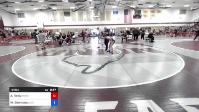 120 lbs Consi Of 4 - Aidan Reilly, Mendham vs Mark Simmons, Seagull Wrestling Club