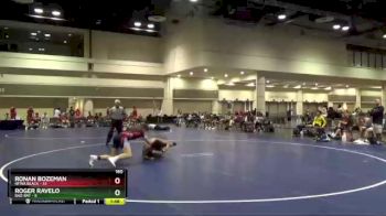 160 lbs Round 7 (10 Team) - Ronan Bozeman, NFWA Black vs Roger Ravelo, Bad Bay