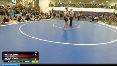 195 lbs Cons. Round 2 - Brodie Moody, Newport vs Weston James, Gallatin (Bozeman)