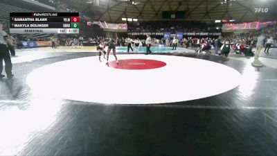 Girls 4A 135 lbs Semifinal - Samantha Blank, Yelm (Girls) vs Makyla Bolinger, Emerald Ridge (Girls)