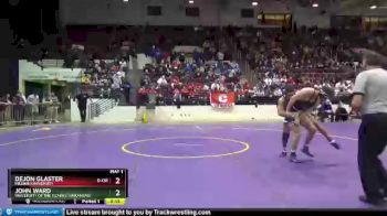 174 lbs Cons. Round 3 - Dejon Glaster, Millikin University vs John Ward, University Of The Ozarks (Arkansas)