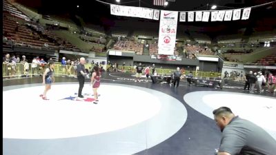 95 lbs 3rd Place Match - Sophia Anguiano, Delta Wrestling Club vs Jayleen Quenga, Bloodline Wrestling