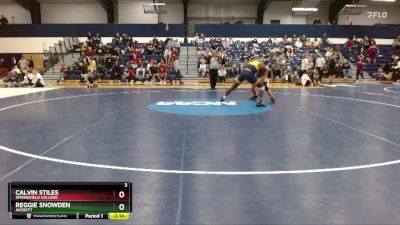 165 lbs Cons. Round 2 - Reggie Snowden, Averett vs Calvin Stiles, Springfield College