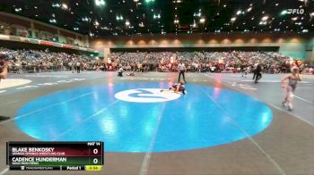 62-64 lbs Round 3 - Cadence Hunderman, Gold Rush Reno vs Blake Benkosky, Spanish Springs Wrestling Club