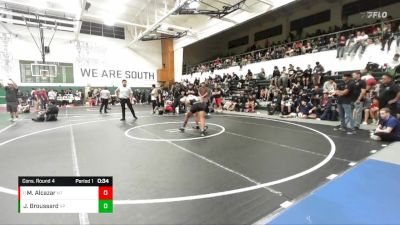 138 lbs Cons. Round 4 - Miguel Alcazar, North Torrance vs Jaden Broussard, Villa Park