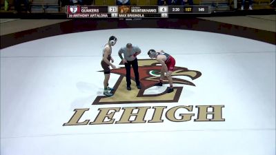 149 lbs Anthony Artalona (Penn) vs Max Brignola (Lehigh)