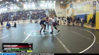 220 lbs Cons. Round 1 - Jeremiah Erickson, Lehigh Senior vs ZACHARY HORNER, Palm Harbor University