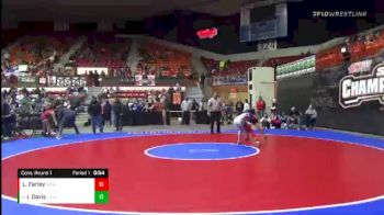 132 lbs Cons. Round 1 - Ivy Davis, Lakin vs Lainey Farley, Wellsville