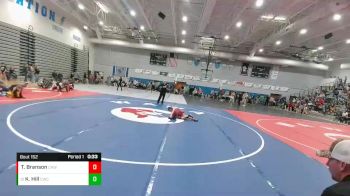 100 lbs Cons. Round 2 - Kaleb Hill, Cody Wrestling Club vs Tatum Branson, Camel Kids Wrestling