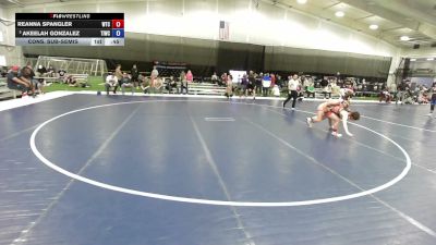 120 lbs Cons. Sub-semis - Akeelah Gonzalez, Team Idaho Wrestling Club vs Reanna Spangler, Wichita Training Center