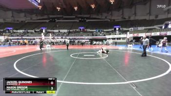 106 lbs Champ Round 1 (16 Team) - Mason Gregor, Erie Cathedral Prep vs Jackzel Quinones, Gloucester