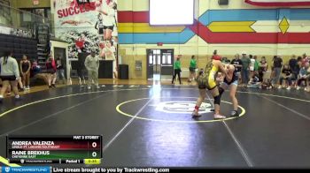 120 lbs Cons. Round 2 - Andrea Valenza, Lingle-Ft. Laramie/Southeast vs Raine Brekhus, Cheyenne East