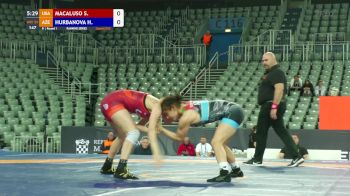 59 kg Round 1 - Sofia Macaluso, USA vs Hiunai Hurbanova, AZE