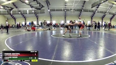 133 lbs Cons. Round 2 - Parker Sentipal, Unattached-Edinboro vs Cooper Rider, Purdue