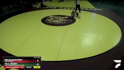 54 lbs Cons. Round 3 - Nolan Quistorff, Sauk Centre vs Milo Jensen, WML (Windom/Mountain Lake)