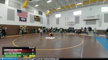 98 lbs Round 2 - Brayden Benander, Powell Middle School vs Lexington Kirkland, Riverton Middle School