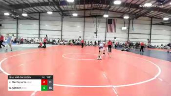 138 lbs Prelims - Nathan Monteparte, Pitt Bull Wrestling Club vs Weston Nielsen, Team Utah Zion