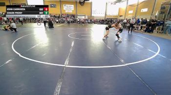 132 lbs Round Of 16 - John Carrozza, Ridgefield vs Chase Frost, Bonny Eagle