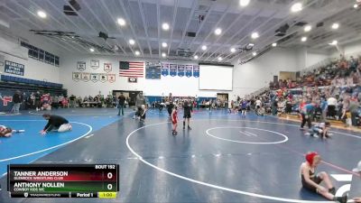 43-44 lbs Round 3 - Tanner Anderson, Glenrock Wrestling Club vs Anthony Nollen, Cowboy Kids WC