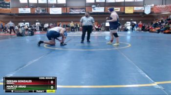 285 lbs Cons. Round 4 - Deegan Gonzales, Wendell vs Marcus Arias, Twin Falls