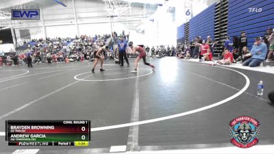 115 lbs Cons. Round 1 - Andrew Garcia, SW Timberwolves vs Brayden Browning, OZ Trojan