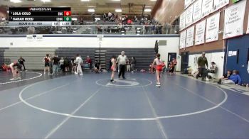 100 lbs Round 3 - Lola Colo, Bulldog Wrestling Club vs Sarah Reed, Challis Blackheart Wrestling Club