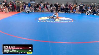 77 lbs Quarterfinal - Kapono Erece, Thunder Mountain Wrestling Club vs Corbin Ansell, Mat Demon Wrestling Club