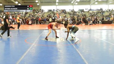 120 lbs Quarterfinal - Andrew Poh, NY vs Jayden Jackson, MD