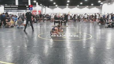 100 lbs Quarterfinal - Kimber Drennon, Mat Demon Girls Blue - GK12E vs Madison Healey, Wyoming Seminary - GK12E