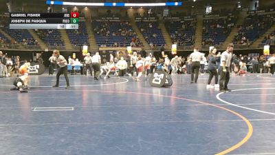 124 lbs Consy 5 - Gabriel Fisher, Jersey Shore vs Joseph De Pasqua, Pocono Mountain West