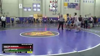 182 lbs 5th Place Match - Cooper Gentler, McCallie vs Sawyer Robinson, Franklin