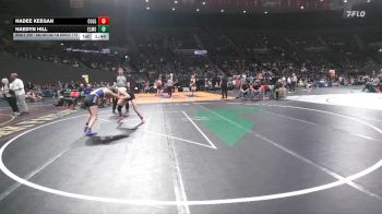 4A/3A/2A/1A Girls 115 5th Place Match - Haedyn Hill, Elmira / Crow Girls vs Hadee Keegan, Culver Girls